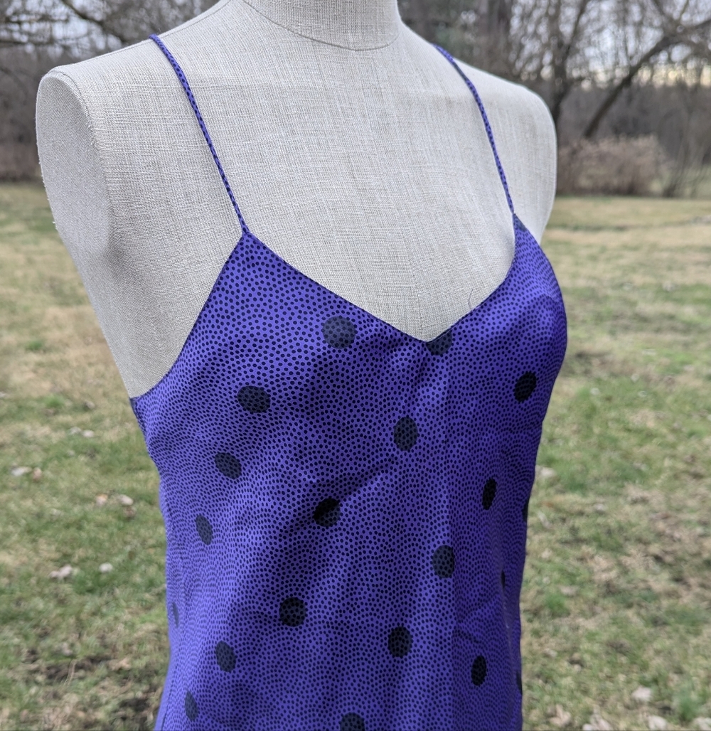 Vintage 90s Body Drama Polkadot Slip Dress - Picture 3 of 8